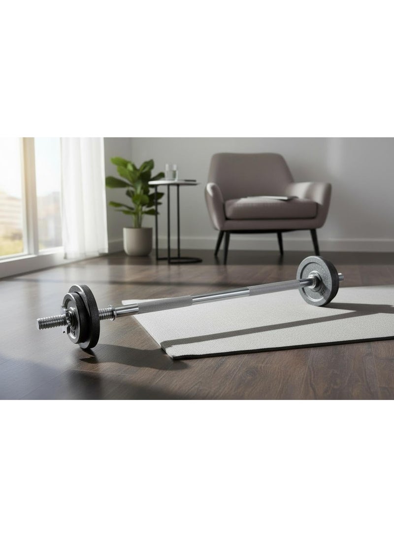 سبورت كيو بار تمارين مستقيممن سبورت كيو® – حديد قوي للأوزان الحرة، متوافق مع أقراص الوزن القياسية، قبضة مانعة للانزلا، مناسب للجيم المنزلي والاحترافي(قطر البار 25مم) - Image 3